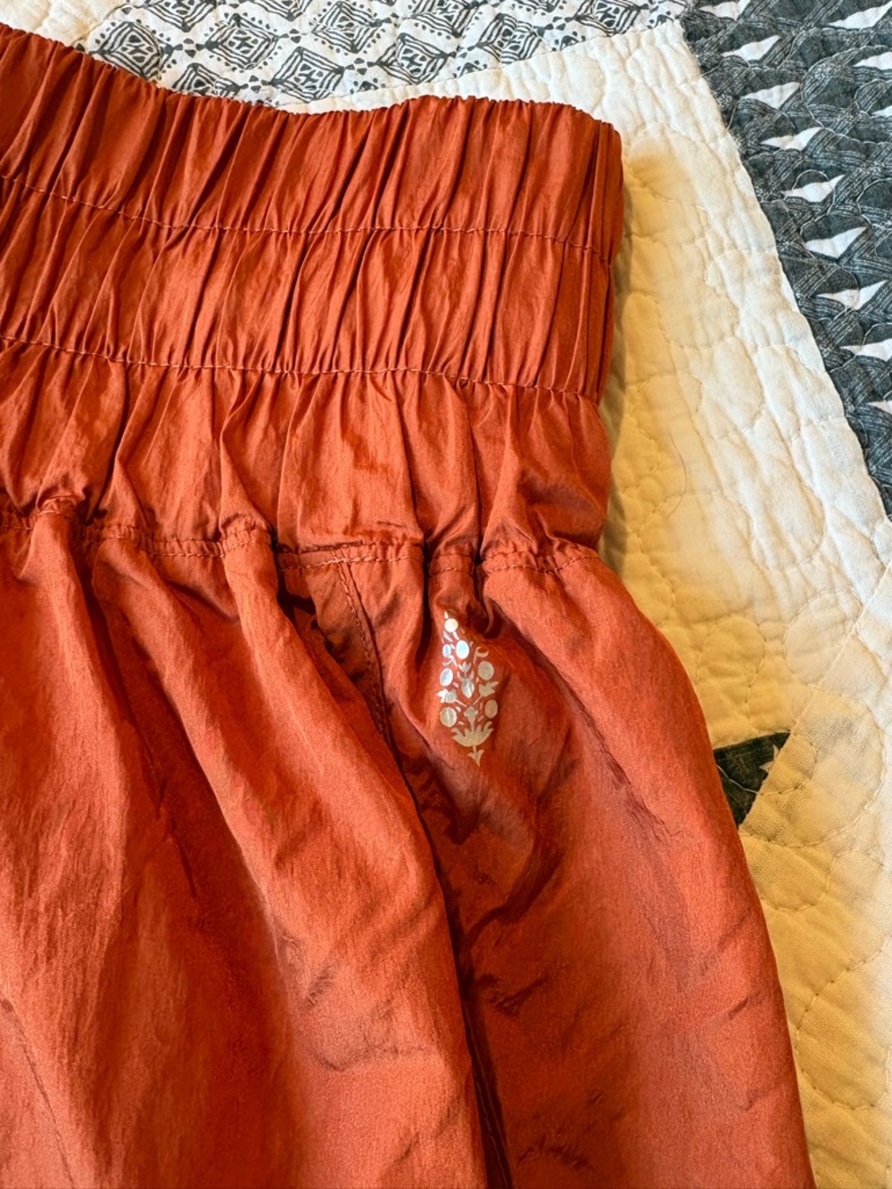 FP Movement Free People Burnt Orange High-Waist Athletic Shorts - Picture 2 of 5